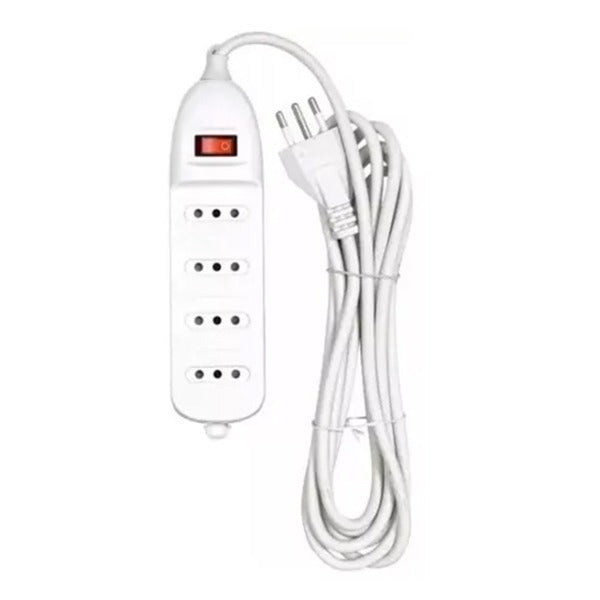 Alargador de 4 Tomas C/Interruptor 3M RIO/STANFORD