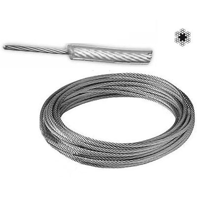 CABLE ACERO GALV.(MT) 1-2 MM. F/PVC (6X7X1.5F)