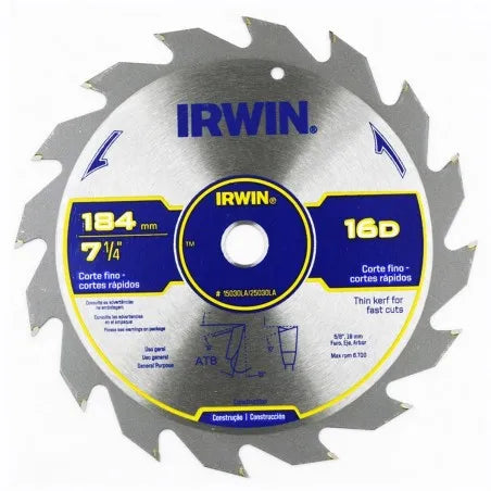 Disco S.Circular 7.1/4" 16 Dtes. Widia (15030La)