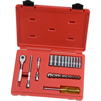 Jgo. Dados []1/4" 3/16"-9/16" 25 Pzas (J47118)