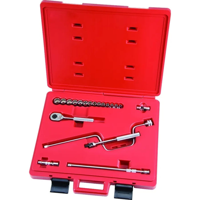 Jgo. Dados []3/8" 6 A 19 Mm 20 Pz.(J52224)