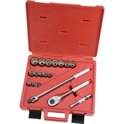 Jgo. Dados []1/2" 3/8"-1.1/4" 18 Pz. (J54120)