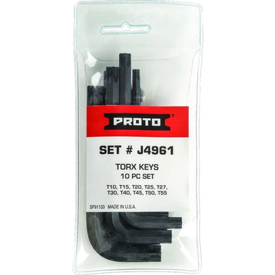 Jgo. Llaves Torx T10 A T55 10 Pzas (J4961)