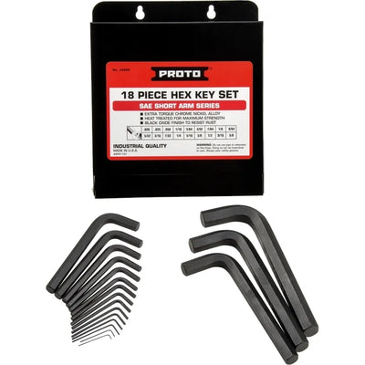 Jgo. Llaves Allen 1/16"-5/8", 18 Pz. (J4986)