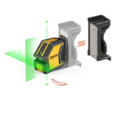NIVEL LASER CRUZ C/PLOMADA RAYO VERDE (P2LC15G)