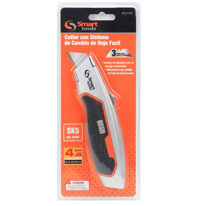 CUCHILLO RETRACTIL  MANGO ALUMINIO/FIBRA