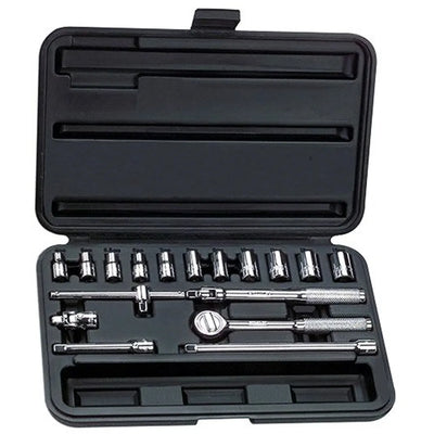 Jgo. Dados []1/4" 5/32-1/2" 17 Pzas. (86-118)