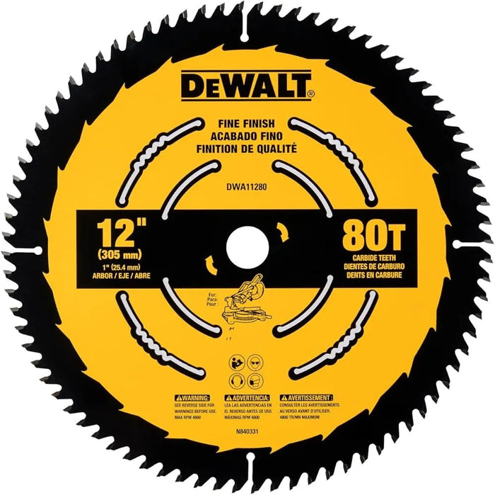 DISCO DE SIERRA 12 80 DIENTES (DWA11280)