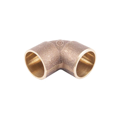 Codo de bronce 90° para soldar