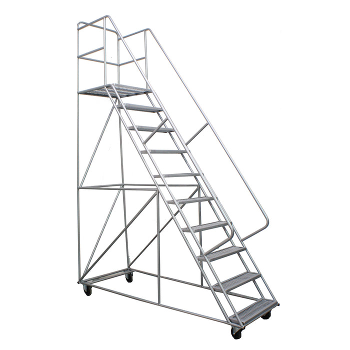 Escalera Tipo Avión de Acero 2,5 m - 10 Peldaños - 150 kg - Magna Plus