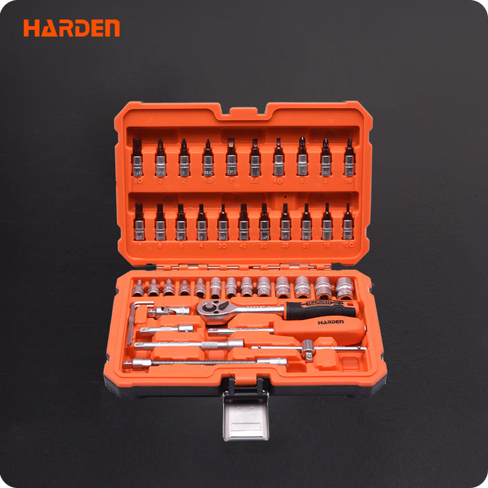 Set de Dados 1/4" 46 Piezas Harden