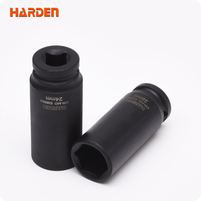 Dado de Impacto Hexagonal Largo Cromo-Molibdeno 19 mm 1/2" Harden