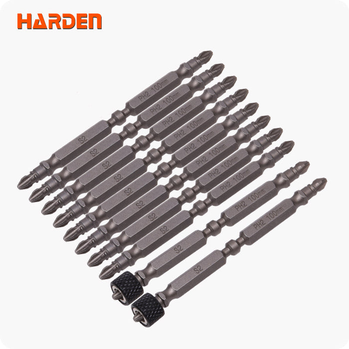 PH2x100 Puntas Destornillador Bit 10 Piezas Harden