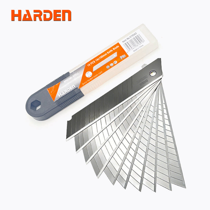 Cuchillo de Repuesto 18x100 mm 10 Piezas Harden
