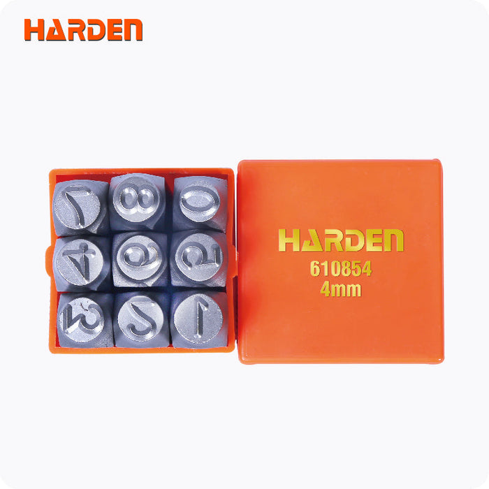 Números de Golpe 8 mm 9 Piezas Harden