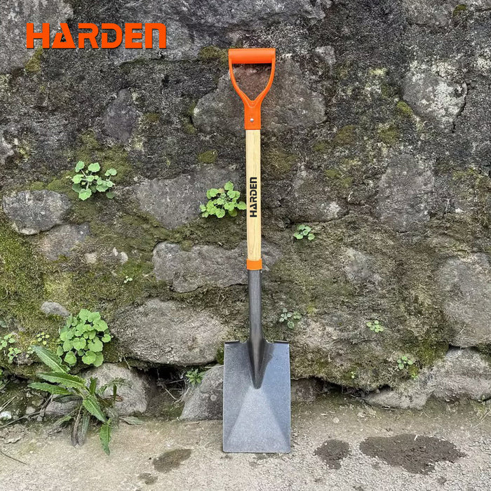 Pala Jardinera Punta Cuadrada Mango Madera Harden