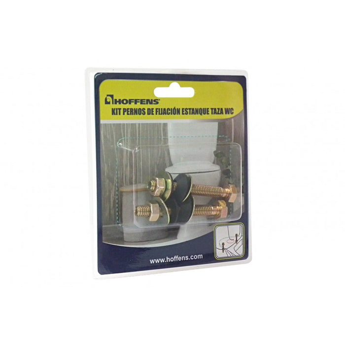 Kit Pernos De Fijacion Estanque Taza WC Blister Hoffens