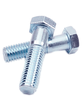 Perno hexagonal zincado grado 2 en pulgadas con hilo parcial