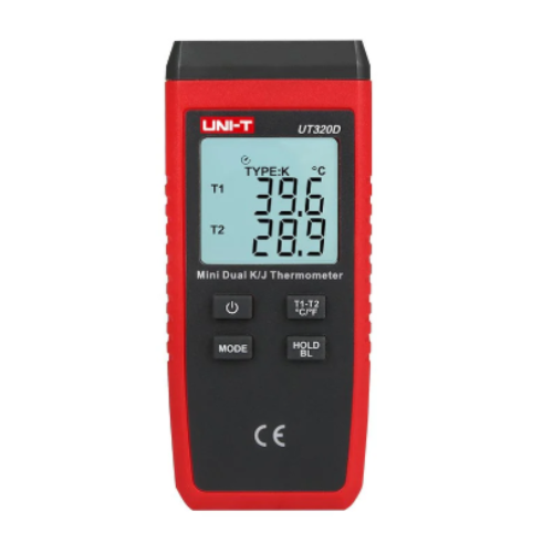 MINI TERMOMETRO DE CONTACTO DOBLE CANAL UT320D UNI-T
